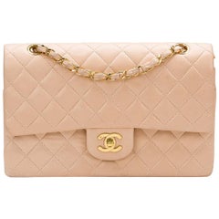 1990s Chanel Pink Quilted Lambskin Vintage Medium Classic Double Flap Bag 6