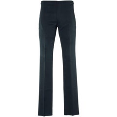Givenchy Men's 100% Cotton Black Trousers W/ Zipper 6