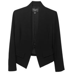 St. John Caviar Black Blazer Sz 4