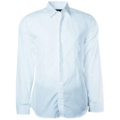 Givenchy Men's 100% Cotton Solid White Button Down