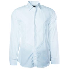 Givenchy Men's 100% Cotton Solid White Button Down 