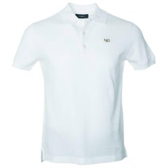 Givenchy Men's White 100% Cotton Short Sleeve Polo Shirt 