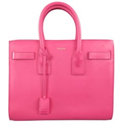 Saint Laurent Handbag - Pink Leather Small Sac Du Jour Bag Bag