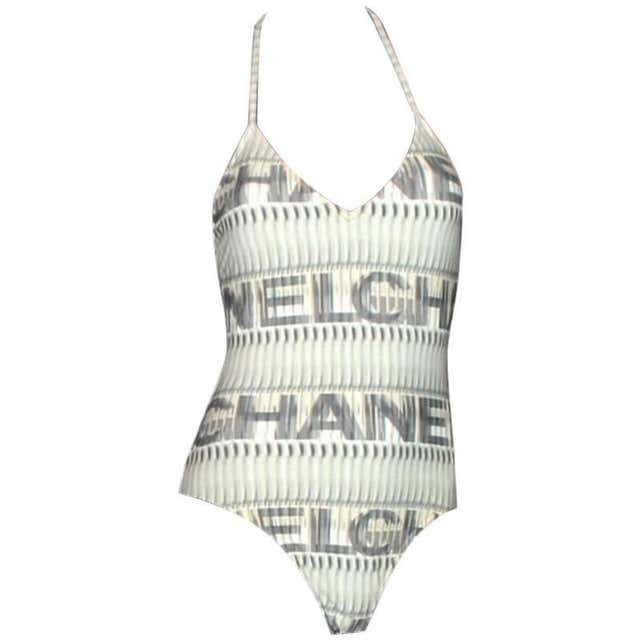 Amazing Chanel Signature Bikini Swimsuit For Sale at 1stdibs