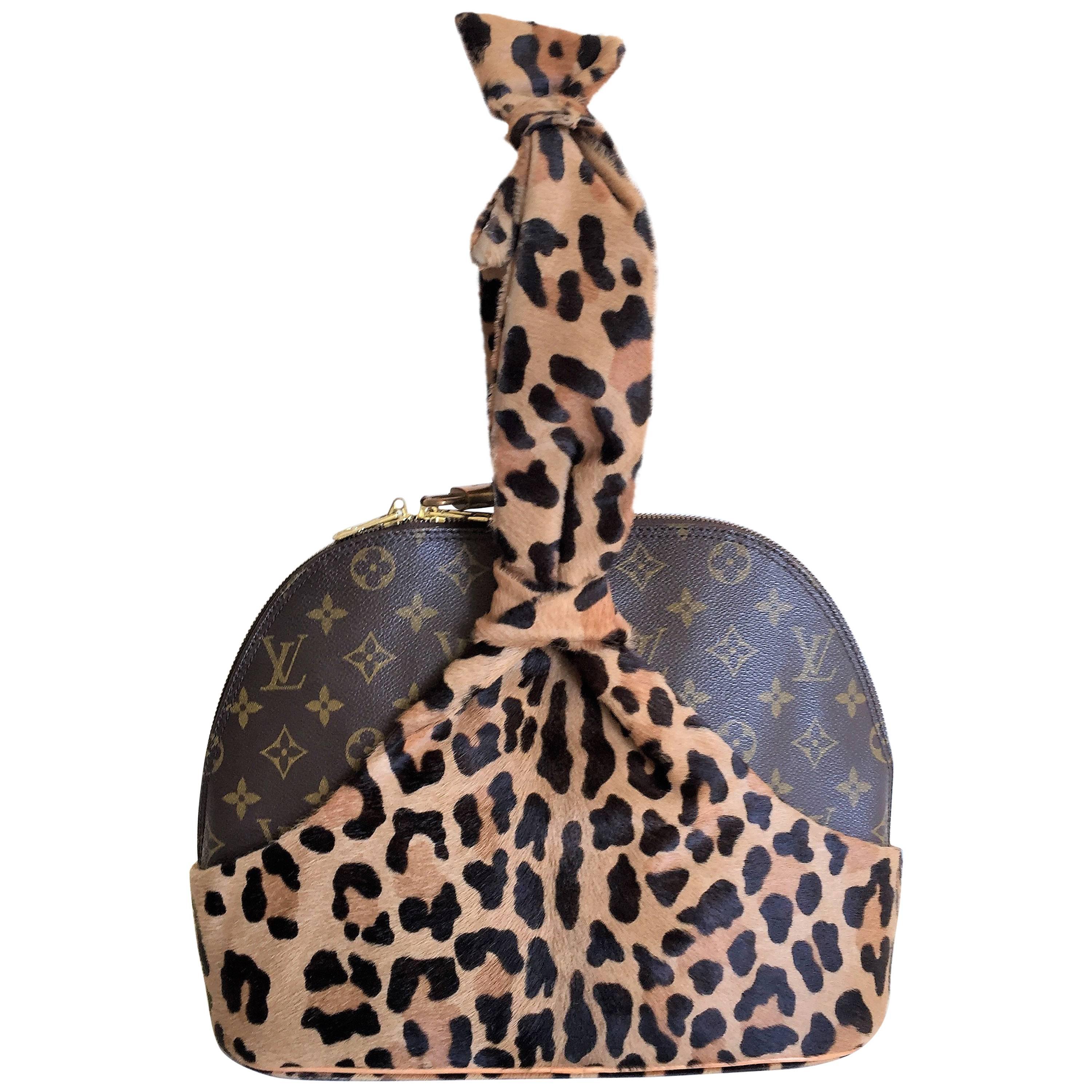 LOUIS VUITTON  Leopard Alma Hand Bag by Azzedine Alaïa