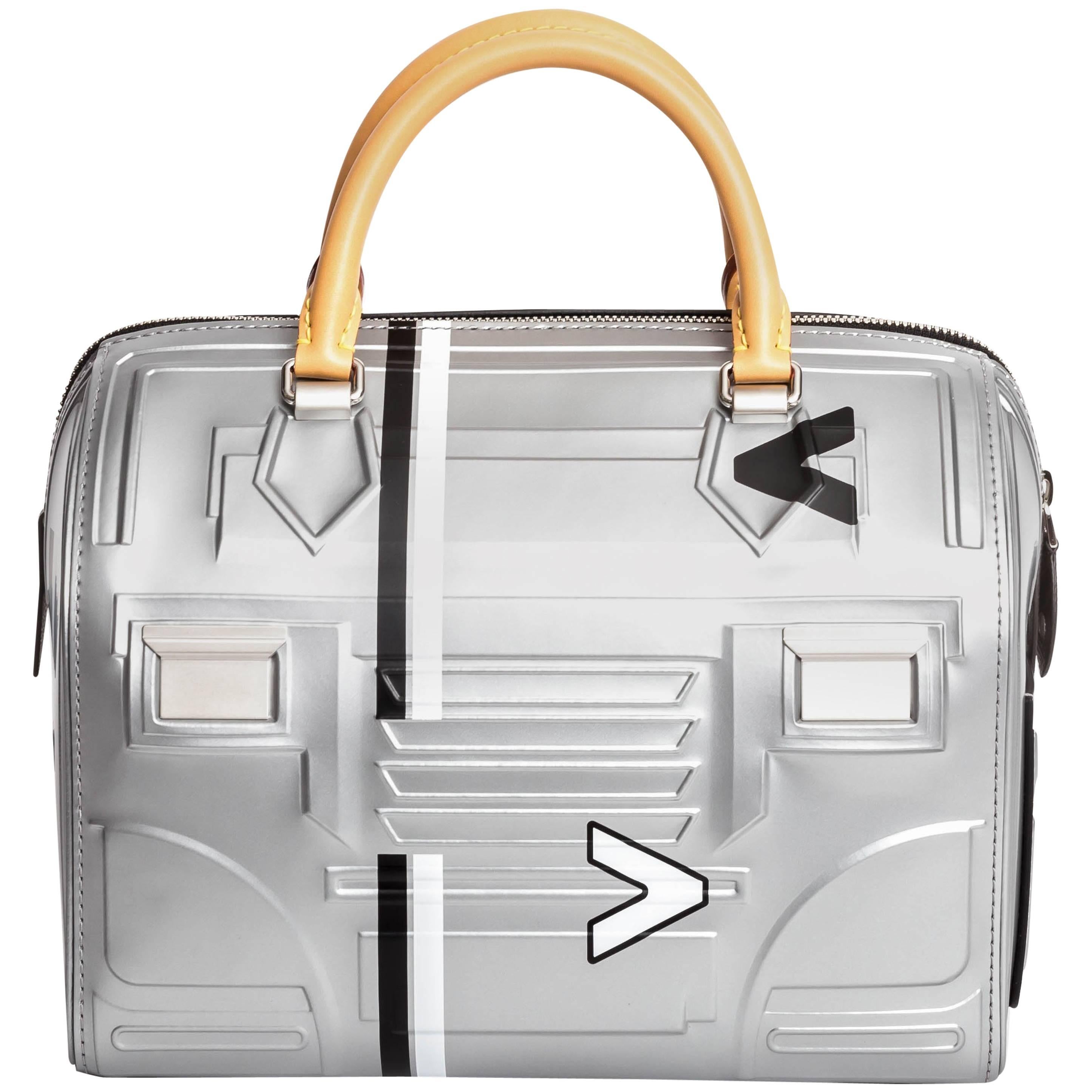 Louis Vuitton Limited Edition Space Silver Leather Speedy 25,  2017