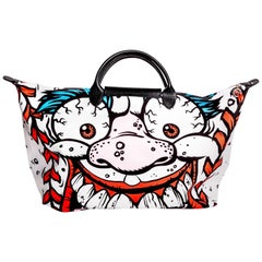 Jeremy Scott x Longchamp Madballs "Screaming Meemie"Pliage Bag 