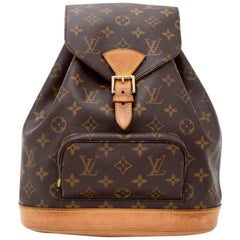 Louis Vuitton Moyen Montsouris MM Monogram Canvas Backpack Bag 