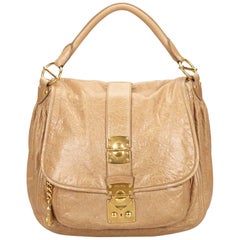 Miu Miu Brown Leather Shoulder Bag 1