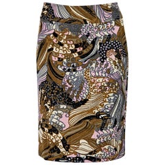 Multicolor Dolce & Gabbana Printed Pencil Skirt 6
