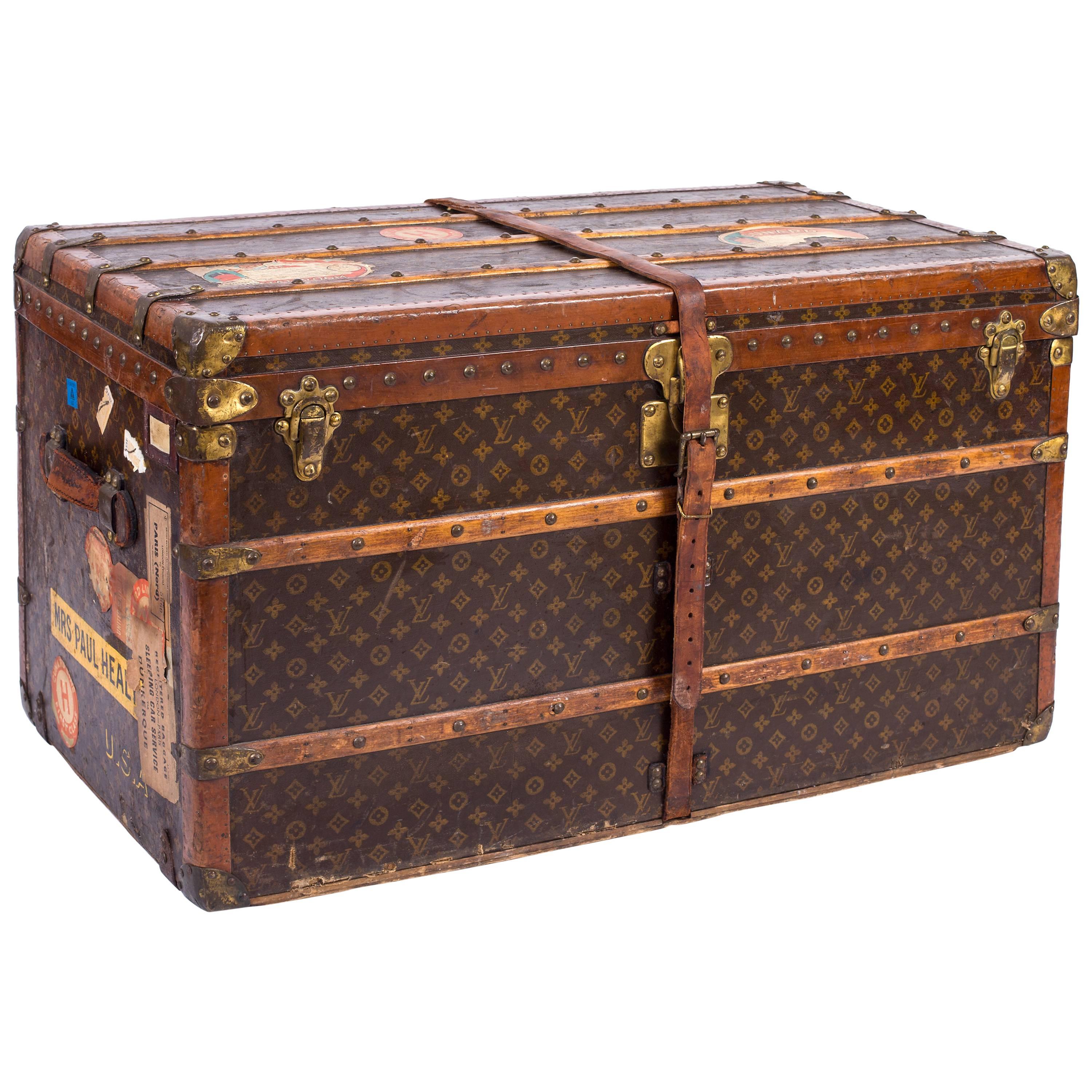 LOUIS VUITTON Monogram Canvas Cosmetic Vanity Travel Trunk Case For Sale at  1stDibs