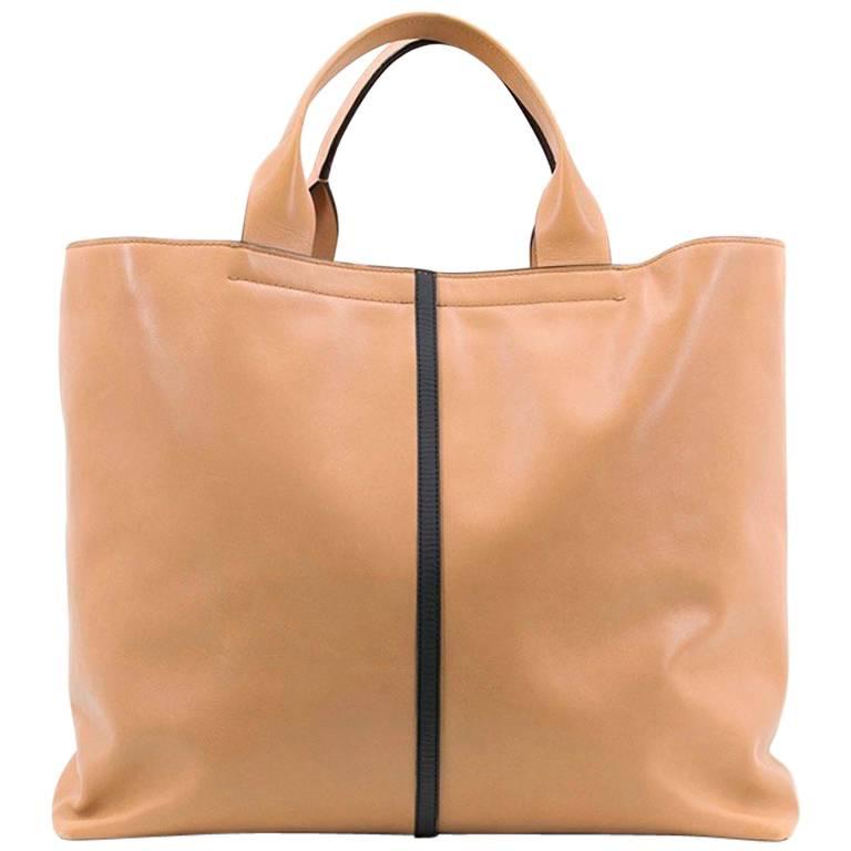 Reed Krakoff Tan Track Shopper Tote For Sale