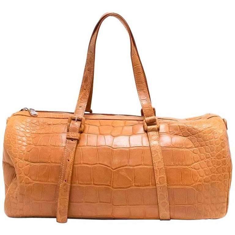 Ethan K Tan Crocodile Holdall For Sale at 1stDibs | ethan k handbags, ethan  k bags, ethan k bag