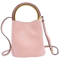Marni Pink Pannier Bucket Bag