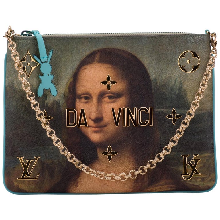 New in Box Louis Vuitton by Koons Mona Lisa Pouchette Bag at