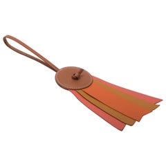 Hermes Orange Paddock Ribbon Charm