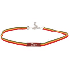 John Galliano for Christian Dior Rasta Collection Choker 12