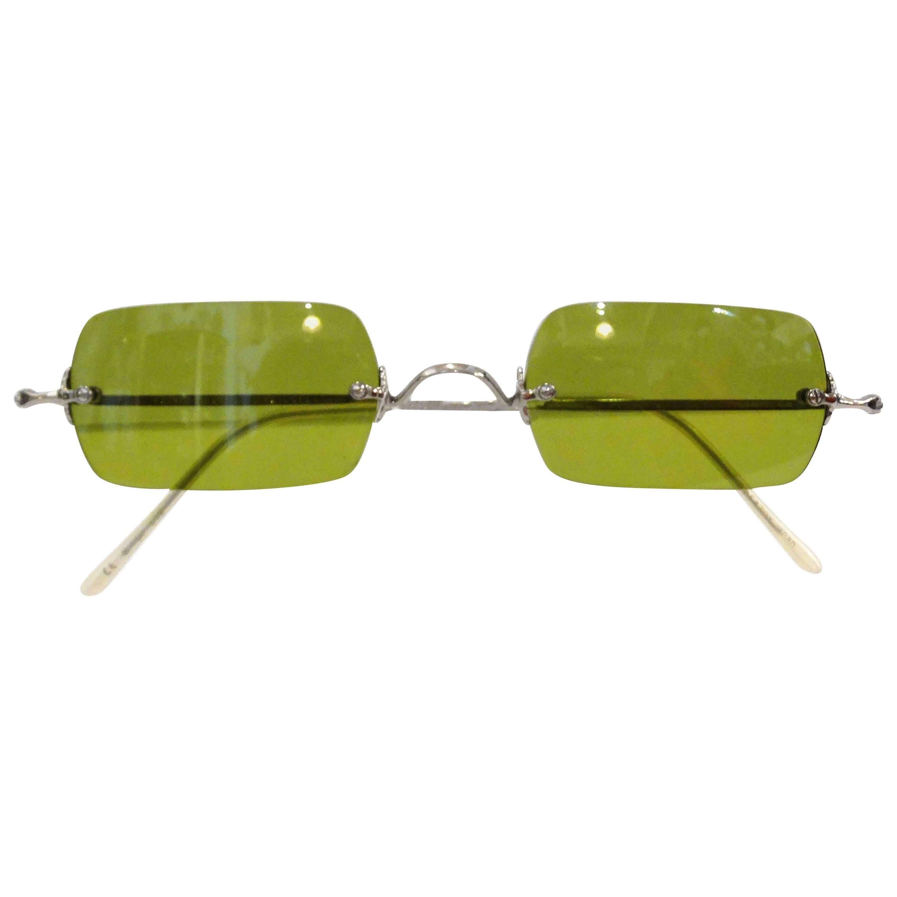 Oliver Peoples Olive Green Lens Sunglasses