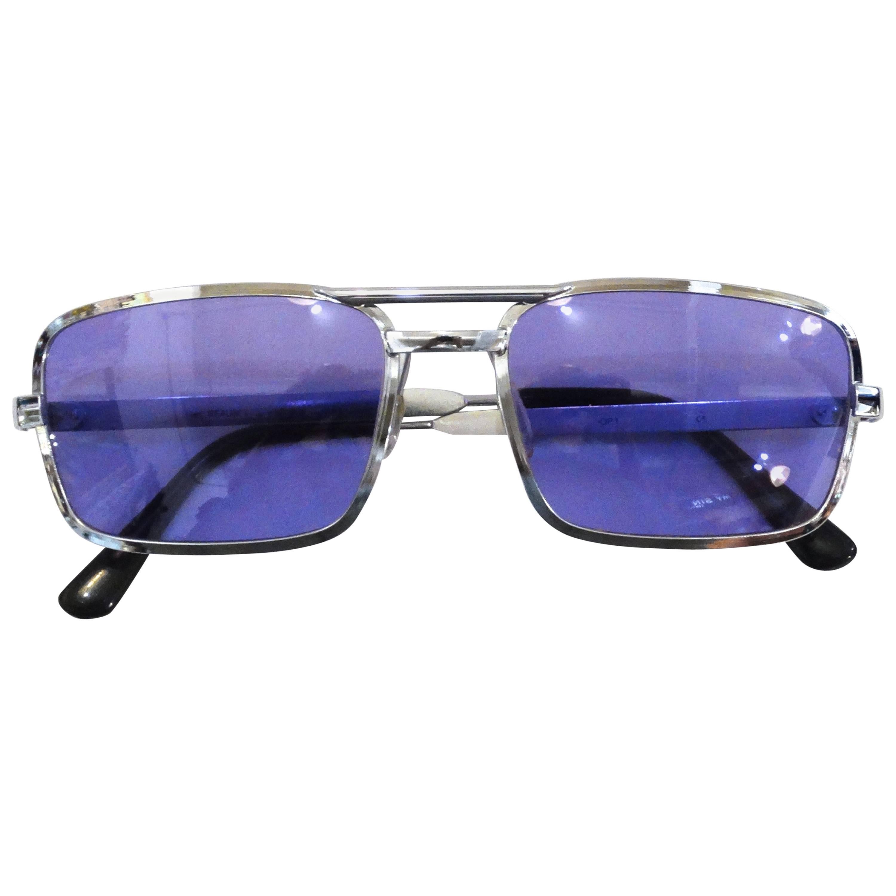 1990s Violet Colored Sunglasses 