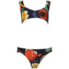 Chanel Pop Art Camellia & Chanel Logo Bikini 1992 - New Retro