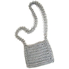 Vintage 1960's Mod Chain Maille Shoulder Bag - Custom Made 