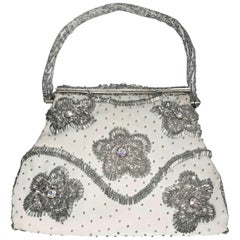 Retro 1960s Hand Made Beaded Hand Bag