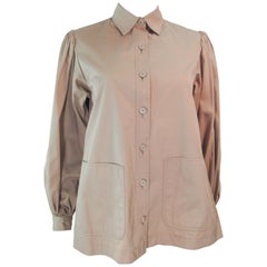 YVES SAINT LAURENT Safari Style Shirt with Pockets