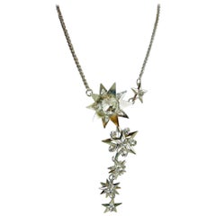 Robert Sorrell Custom Silver Tone Star Necklace
