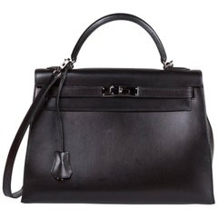 Kelly Hermés Black Box Bag Excellent Conditions 