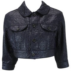 Vintage Comme des Garcons Cropped Navy Jacket