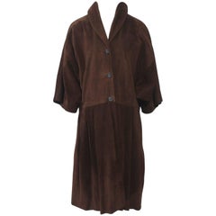 Miu Miu Brown Suede Coat