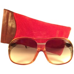 Nouveau Vintage Zeiss Marwitz Clear Amber Gradient Made W. Germany 1970 Lunettes de soleil