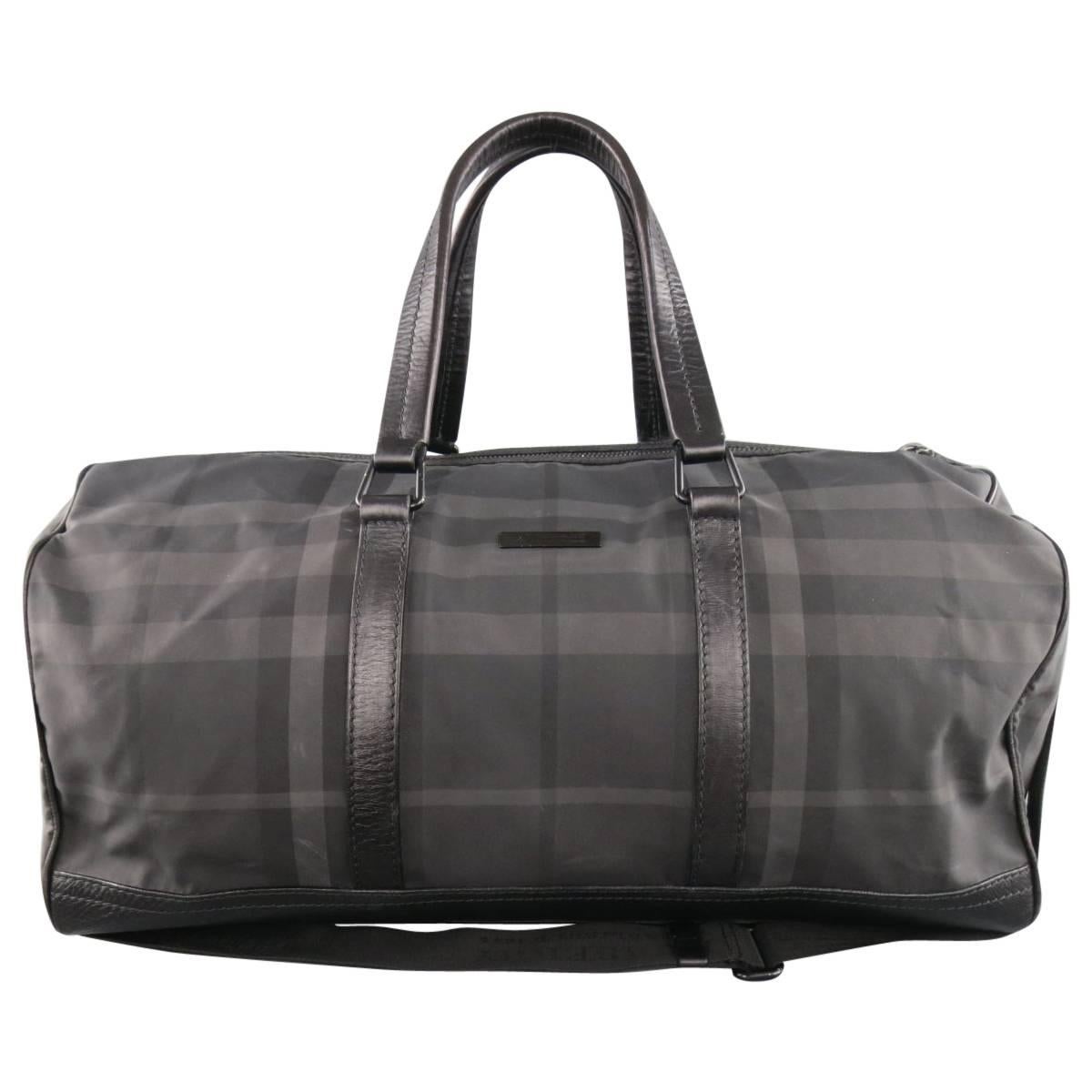 burberry black duffle bag