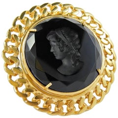 Bronze an Murano glass fashion ring by Patrizia Daliana