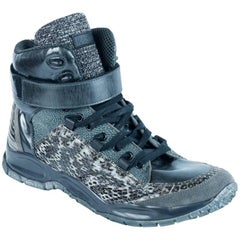 Roberto Cavalli Embossed Animal Print High-Top Sneakers 7