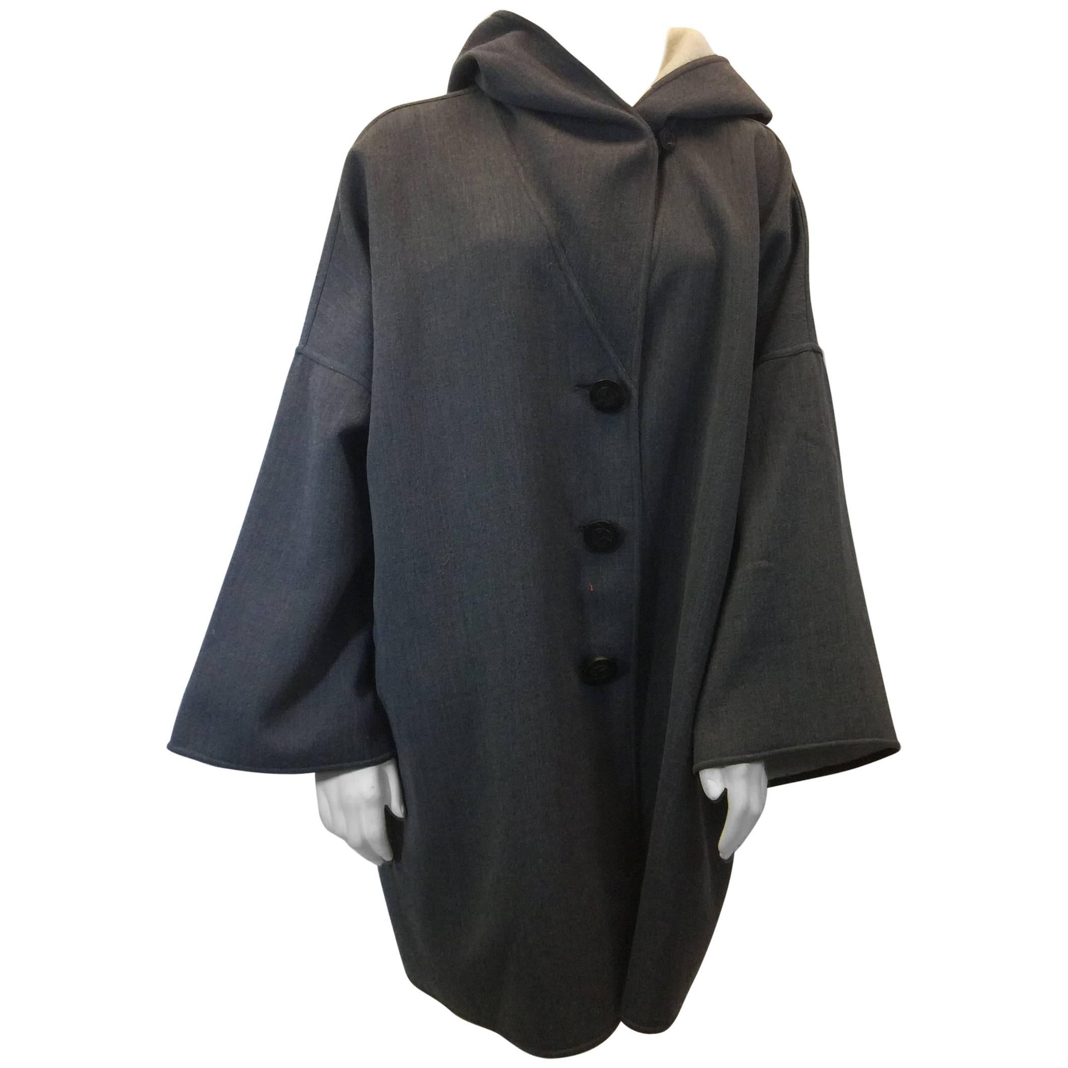 Giorgio Armani Oversize Hooded Topcoat  For Sale