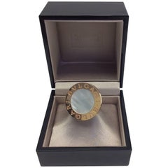 Bvlgari Rose Gold Mother Of Pearl Coin Ring 3