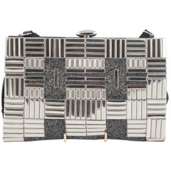 Chrome and metallic bead 'patchwork' handbag, 1930s 12