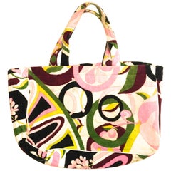Emilio Pucci Terry Cloth Tote Bag