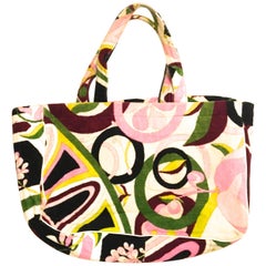 Emilio Pucci Terry Cloth Tote Bag 