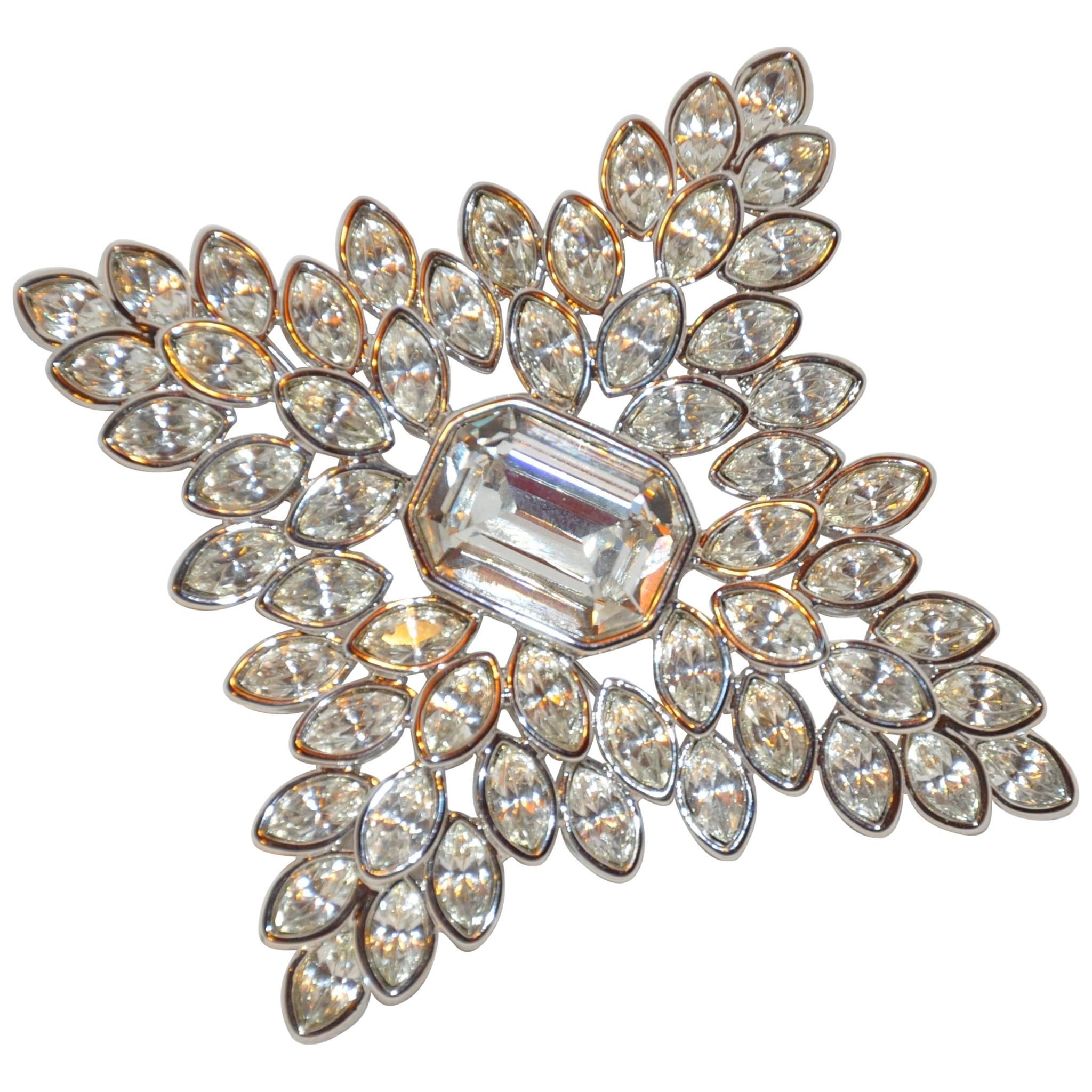 Kenneth Jay Lane Huge "Jacqueline Kennedy" Inspired "Star" Brooch