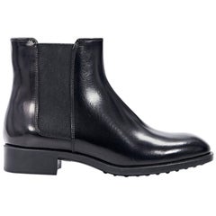 Black Tod's Leather Chelsea Boots