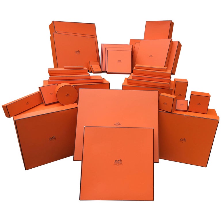 Large Collectible Authentic Hermes Orange Box Hermes Fashion 