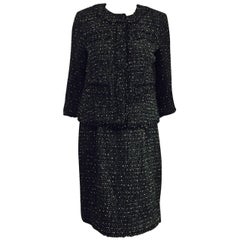 Masterful Michael Kors 2 Piece Black/Grey Sleeveless Dress & Cropped Jacket 5