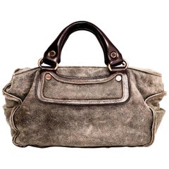 Celine Grey Shearling Boogie Bag 5