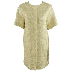 Giambattista Valli Gold metallic brocade dinner coat