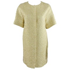 Giambattista Valli Gold metallic brocade dinner coat