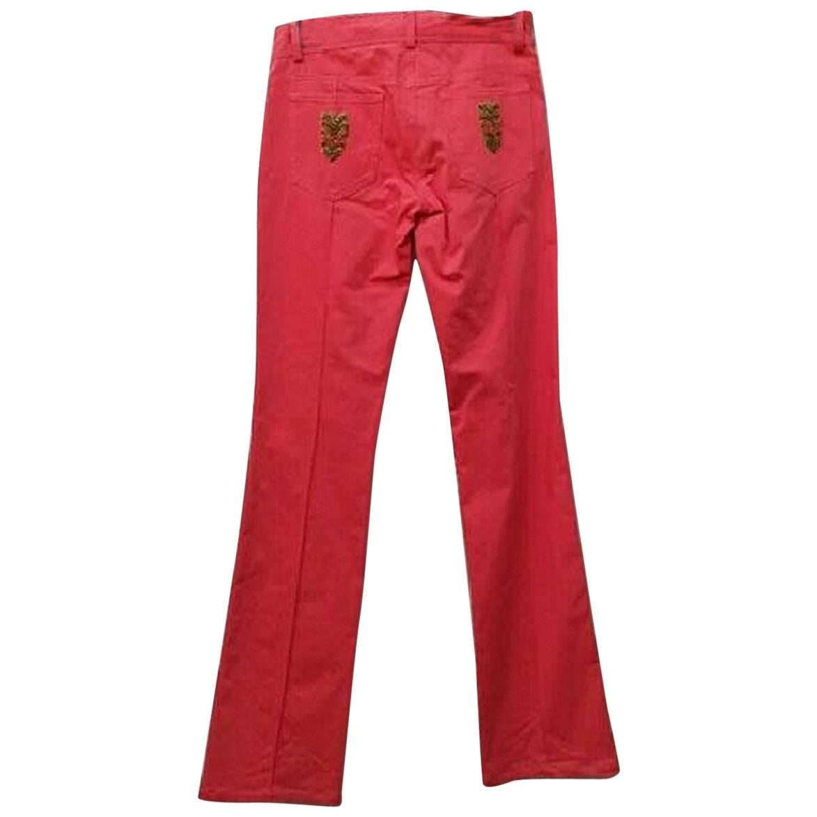 Roberto Cavalli Class Casual Trousers Pants - Size: 8 (M, 29, 30) For Sale