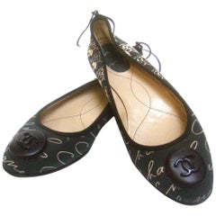 Chanel Iconic Italian Ballet Style Flats in Chanel Box U.S. 8  E.U. 38.5