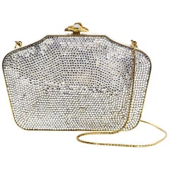 Judith Leiber Crystal Minaudiere Evening Clutch Bag
